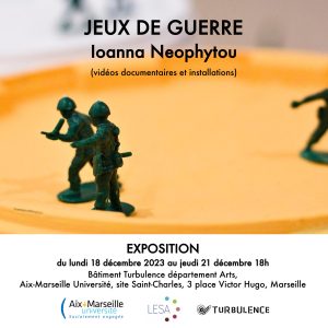 Jeux de guerre_poster of the exhibition